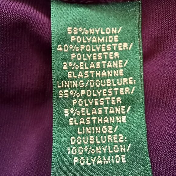 Ralph Lauren Purple Lace Evening Dress with Sequins Size 12 - Picture 8 of 9